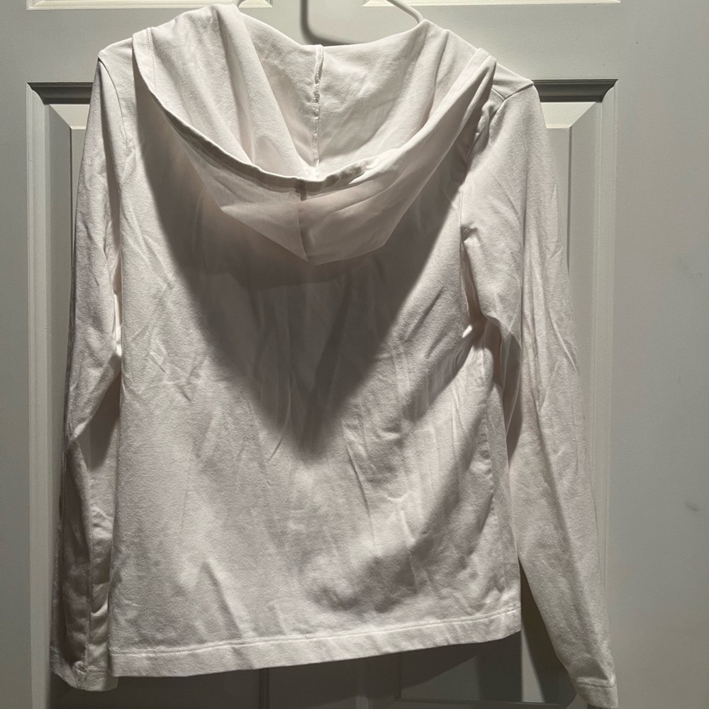 White Danskin Now zip hoodie